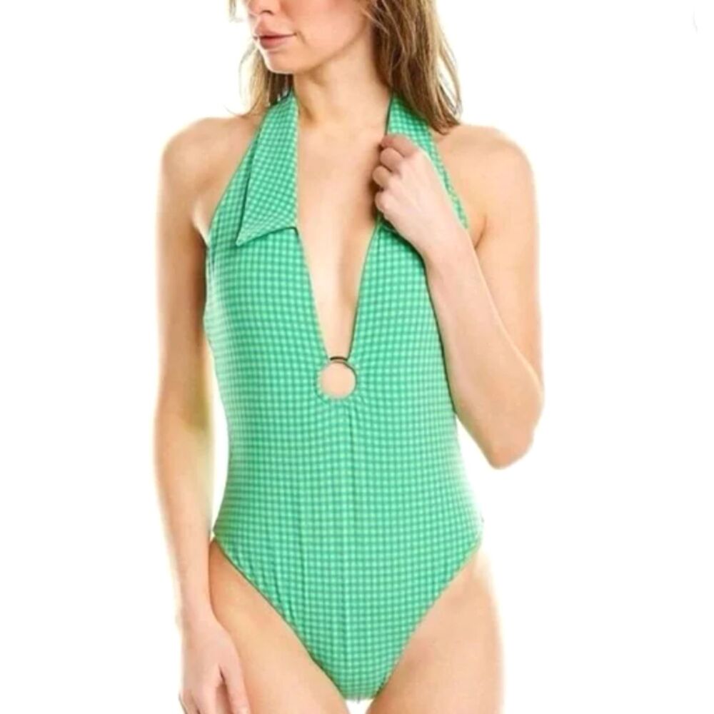 NWT* WeWoreWhat Green Collared Racerback One Piece - Women's XL